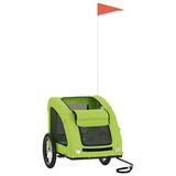 Pet Bike Trailer Green Oxford Fabric and Iron 93962