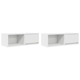 TV Cabinets 2 pcs White 80x31x25.5 cm Engineered Wood 861455