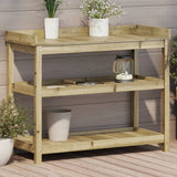 Potting Table with Shelves 108x45x86.5 cm Impregnated Wood Pine 832441