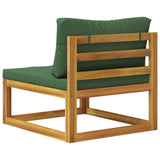Sectional Middle Sofa with Cushions 100% polyester Solid Acacia 42028320