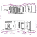 ZNTS 11 Piece Kitchen Cabinet Set Kalmar White Engineered Wood 3314911