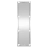 Wall Mirror with LED Lights 30x100 cm Glass Rectangle 3189151