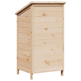 Garden Shed with Roof Natural 59 x 56 x 113.5 cm Solid Fir Wood 42033452