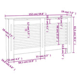 Radiator Cover Anthracite 152x19x81.5 cm MDF 288185