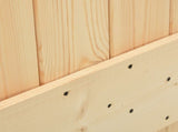 Sliding Door NARVIK 100 x 210 cm Natural and Black 3445214
