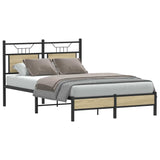 Bed Frame without Mattress Sonoma Oak 120x190 cm Small Double Engineered Wood 4106941