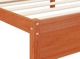 Bookcase Bed with Headboard with Storage Solid Pine Wood 3423801