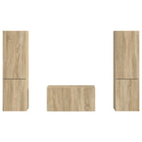 TV Cabinet Set 5 pcs Sonoma Oak Engineered Wood 3409098
