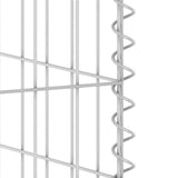 Gabion Wall for Garbage Bin Galvanised Steel 110x100x110 cm 151298