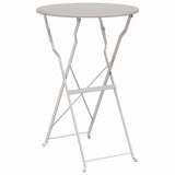 Bistro Table Folding Beige 50 x 71 cm Powder-coated Steel 42002965