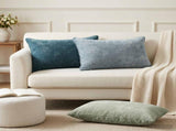 Cushion Cover 6 pcs HEERLEN Blue 50 x 75 cm Chenille Fabric 911682