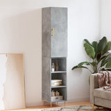 Highboard Concrete Grey 34.5x34x180 cm Engineered Wood 3198973