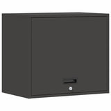 Wall Cabinet for Garage with Gas-lift Door Black 883268