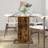 Dining Table Smoked Oak 80x80x75 cm Engineered Wood 825822