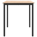 Dining Table Natural 70 x 70 x 75 cm Solid Pine Wood 892781