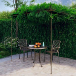 ZNTS Garden Pergola Antique Brown 3x3x2.5 m Iron 313997