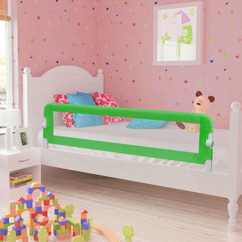 Toddler Safety Bed Rail 2 pcs Green 150x42 cm 276084