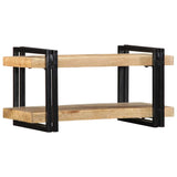 ZNTS Wall Shelf 70x33x35 cm Solid Rough Wood Mango 4017482