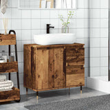 Bathroom Cabinet Old Wood 65x33x60 cm Engineered Wood 857223
