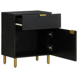 Bedside Cabinet Black 50x33x60 cm Engineered Wood 4017656