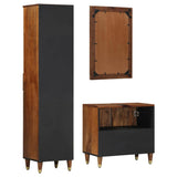 Bathroom Cabinet Set 3 pcs Honey Brown Solid Mango Wood 3310148