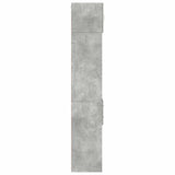 Slim Storage Cabinet Concrete Grey 30x42.5x225 cm Engineered Wood 3281269
