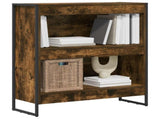 Book Cabinet Smoke Oak 80 x 30 x 86.5 cm Engineered Wood 886410