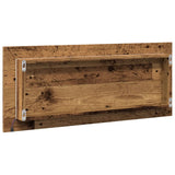 LED Bathroom Mirror Old Wood 100x8.5x37 cm Engineered Wood 856275