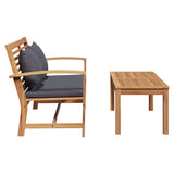 Garden Bench Natural 110 x 64 x 76.5 cm Solid teak wood 42006407