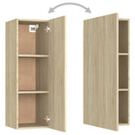 ZNTS 4 Piece TV Cabinet Set Sonoma Oak Engineered Wood 3078959