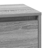 Bedside Cabinet Grey 39 x 34.5 x 65 cm Engineered wood 869631