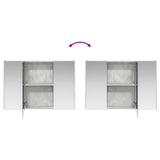 Bathroom Furniture Set 4 pcs Concrete Grey 3406826