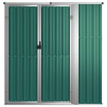 Garden Tool Shed Green 161x89x161 cm Galvanised Steel 316209