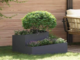 Garden Planter Anthracite 60 x 60 x 50 cm Cold-rolled Steel 873573