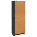 Cabinet Set 2 pcs Black 66 x 34.5 x 90 cm Engineered Wood 3416359