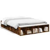 Bed Frame without Mattress Smoked Oak 120x190 cm Small Double 3280598