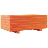 Garden Planter Wax Brown 70x40x26.5 cm Solid Wood Pine 847330