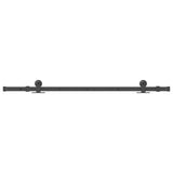 Sliding Door Hardware Kit 152.5 cm Steel Black 4009708