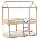 Bunk Bed without Mattress 90x200 cm Solid Wood Pine 3282116
