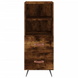 Highboard Smoked Oak 34.5x34x180 cm Engineered Wood 3200238