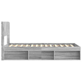 Bed Frame with Storage and Headboard Grey Sonoma 100 x 200 cm 3414248