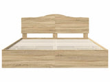 Bed Frame with Drawer Sonoma Oak 140 x 190 cm Engineer Wood 3413417