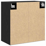 Wall Cabinet Black Oak 60 x 30 x 60 cm Engineered Wood 862799
