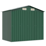 Garden Storage Shed Green Metal 204x132x186 cm 42909