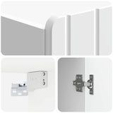 Wall-Mounted Cabinet High Gloss White 33 x 34.5 x 94 cm 898249