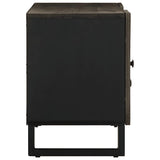 TV Cabinet Black 105x33x46 cm Solid Wood Mango 4017698