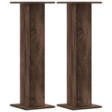 Speaker Stands 2 pcs Brown Oak 30x30x95 cm Engineered Wood 852678