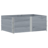 Garden Planter Grey 150x100 cm Solid Wood Pine 3295441
