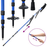 3 in 1 Snowshoes Blue and Black 78.5 x 22 cm Aluminum and HDPE 42021438