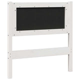 Upholstered Headboard White 75 cm Solid Pine Wood 879098